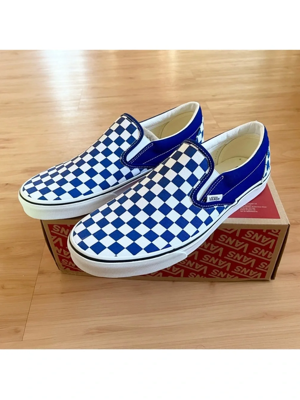 Vans Classic Slip-On
'Checkerboard - Beacon Blue' Women 13.0 US Mens 11.5 US - Picture 3 of 10